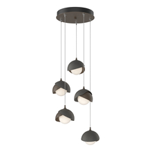 Hubbardton Forge 131125-SKT-STND-05-20-GG0711 - Brooklyn 5-Light Double Shade Pendant