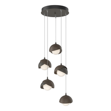 Hubbardton Forge 131125-SKT-STND-07-05-GG0711 - Brooklyn 5-Light Double Shade Pendant