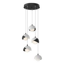 Hubbardton Forge 131125-SKT-STND-10-02-GG0711 - Brooklyn 5-Light Double Shade Pendant