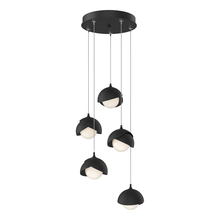 Hubbardton Forge 131125-SKT-STND-10-10-GG0711 - Brooklyn 5-Light Double Shade Pendant