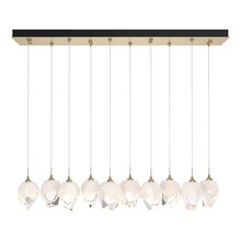 Hubbardton Forge 131143-SKT-LONG-86-WP0754 - Chrysalis 10-Light Small Crystal Pendant