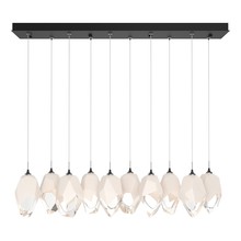 Hubbardton Forge 131144-SKT-LONG-10-WP0755 - Chrysalis 10-Light Large Crystal Pendant