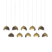 Hubbardton Forge 131205-SKT-LONG-86-07-GG0711 - Brooklyn 10-Light Double Shade Pendant