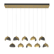 Hubbardton Forge 131205-SKT-STND-86-20-GG0711 - Brooklyn 10-Light Double Shade Pendant