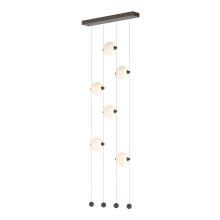 Hubbardton Forge 139055-LED-STND-05-GG0668 - Abacus 6-Light Ceiling-to-Floor LED Pendant