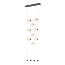 Hubbardton Forge 139057-LED-STND-10-GG0668 - Abacus 9-Light Ceiling-to-Floor LED Pendant