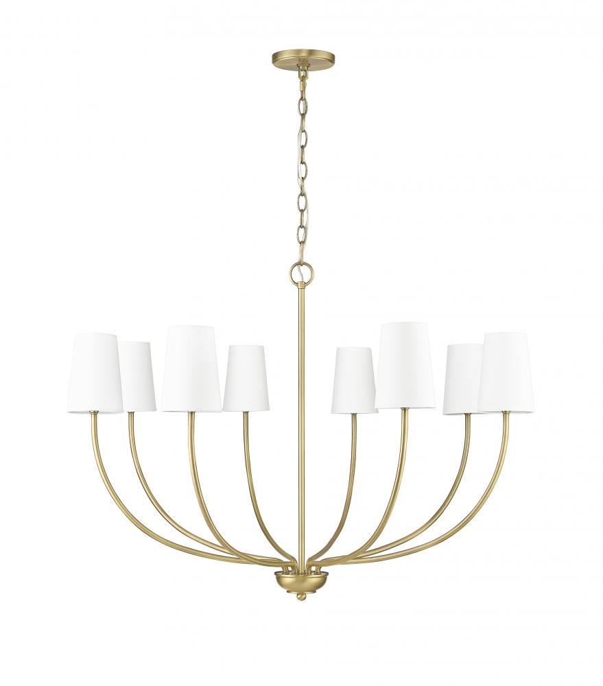 Kandor 8-Light Chandelier Ceiling Light Vintage Brass