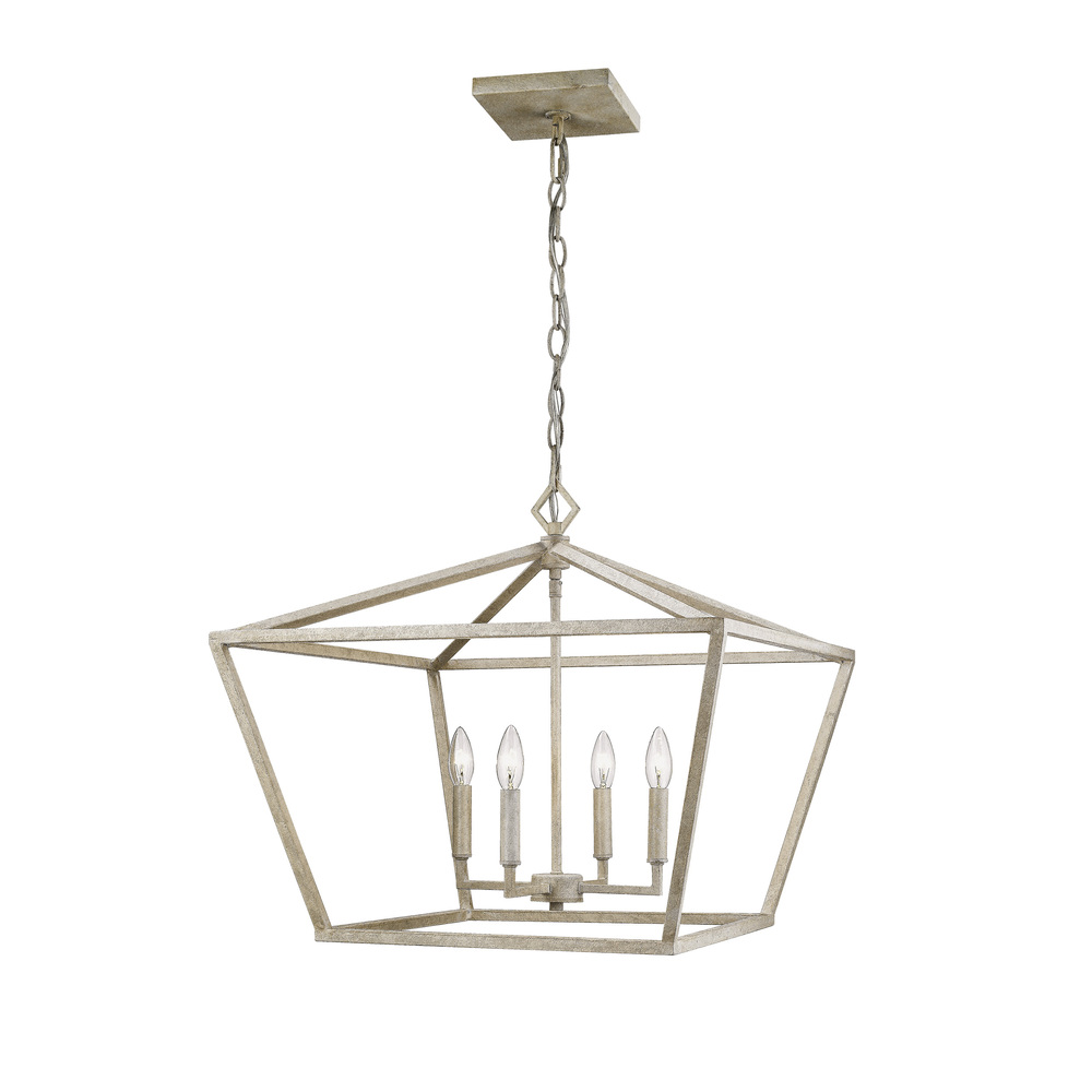 4-Light Pendant light Vintage White