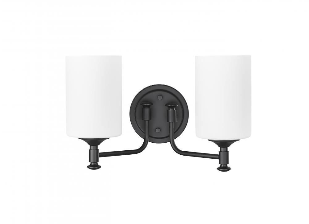 Ailey 2-Light Vanity Matte Black