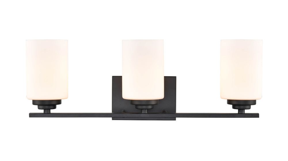 Durham 3-Light Vanity Matte Black