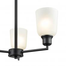 Millennium 2813-MB - Amberle 3-Light Chandelier Ceiling Light Matte Black