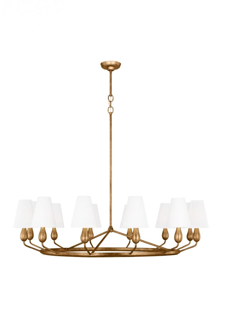 Ziba Transitional 12-Light Indoor Dimmable Extra Large Chandelier