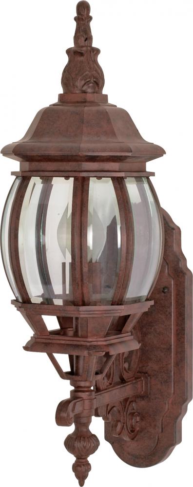 Central Park - 1 Light - 20" - Wall Lantern - with Clear Beveled Glass; Color retail packaging