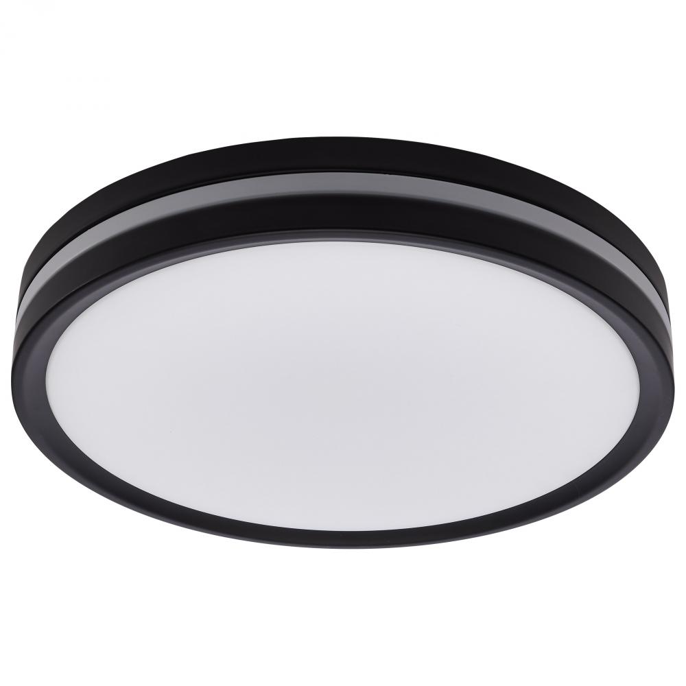 11 Inch Surface Mount with Night Light; 5 CCT Selectable; Matte Black Finish
