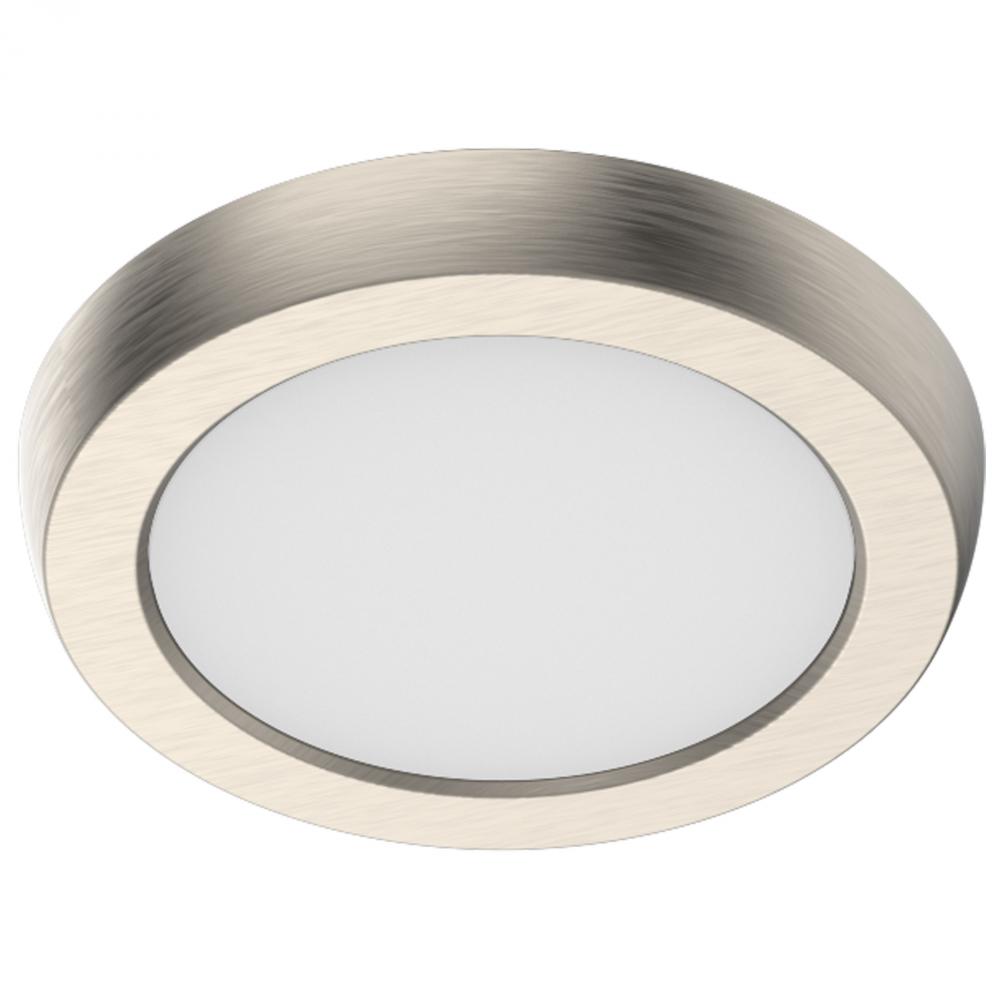 Blink Performer - 8 Watt LED; 5 Inch Round Fixture; Brushed Nickel Finish; 5 CCT Selectable
