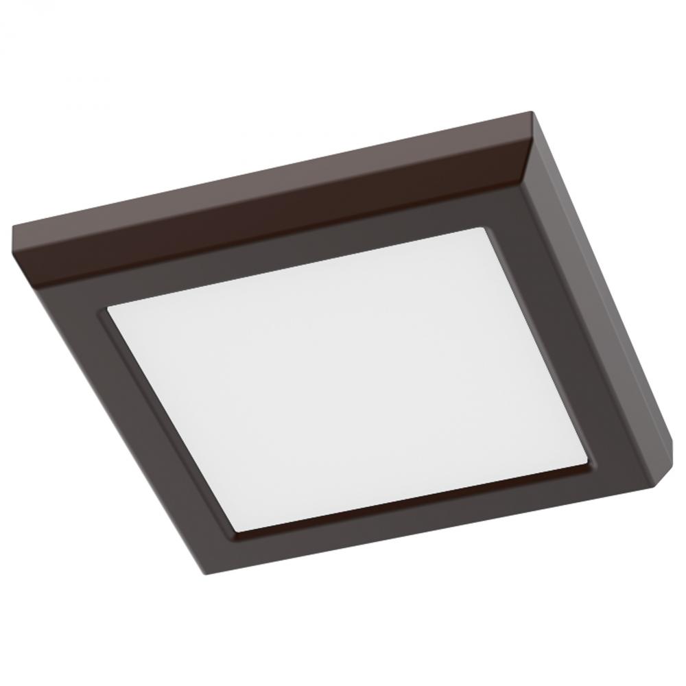Blink Performer - 8 Watt LED; 5 Inch Square Fixture; Bronze Finish; 5 CCT Selectable