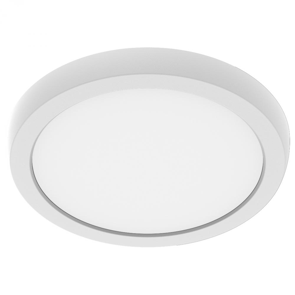 Blink Performer - 10 Watt LED; 7 Inch Round Fixture; White Finish; 5 CCT Selectable