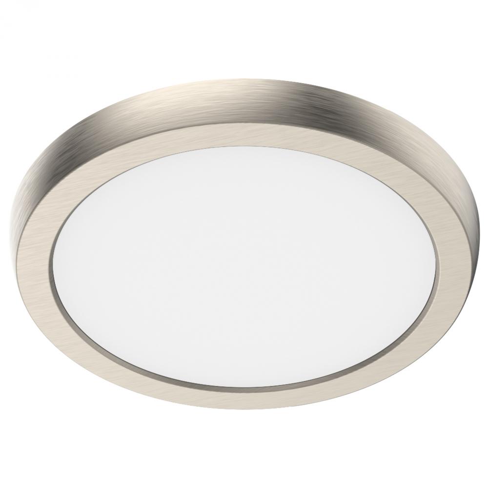 Blink Performer - 10 Watt LED; 7 Inch Round Fixture; Brushed Nickel Finish; 5 CCT Selectable