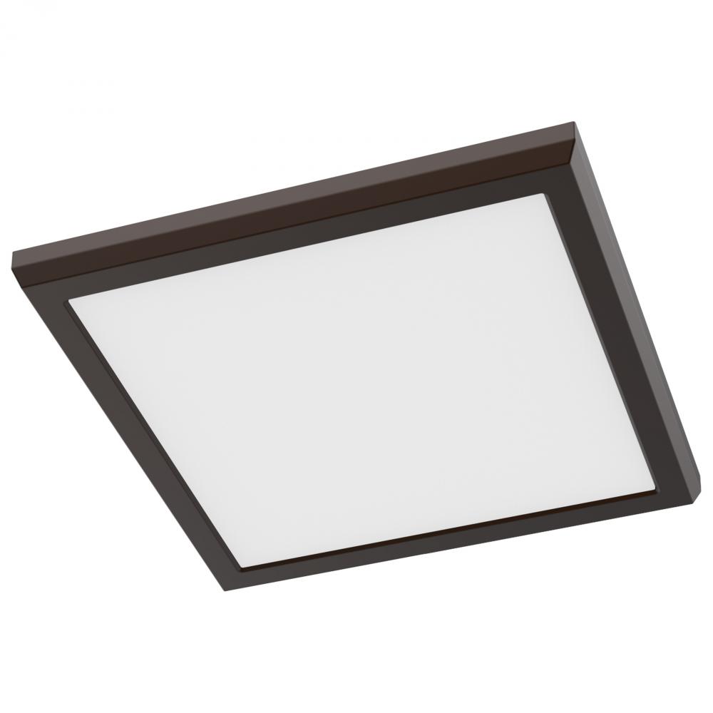 Blink Performer - 11 Watt LED; 9 Inch Square Fixture; Bronze Finish; 5 CCT Selectable