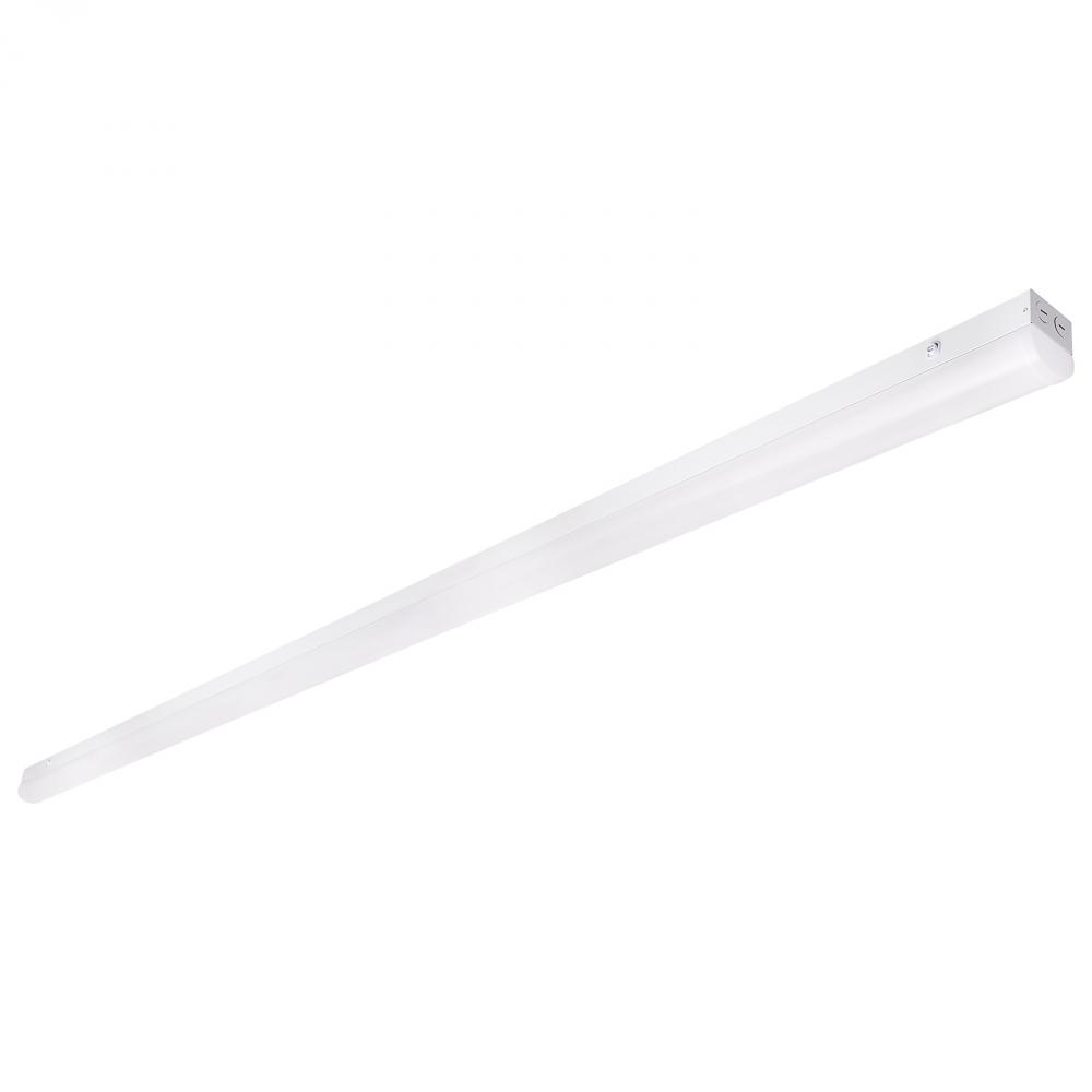 8 ft. LED; Linear Strip Light; Wattage and CCT Selectable; White Finish; Microwave Sensor