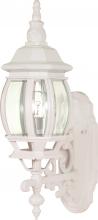 Nuvo 60/3467 - Central Park; 1 Light; 20 in.; Wall Lantern with Clear Beveled Glass; Color retail packaging