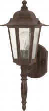 Nuvo 60/3471 - Cornerstone; 1 Light; 18 in.; Wall Lantern with Clear Seed Glass; Color retail packaging