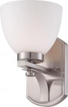 Nuvo 60/5011 - 1-Light Wall Mounted Vanity Light in Brushed Nickel Finish with Frosted Glass
