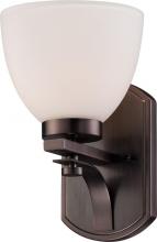 Nuvo 60/5111 - 1-Light Wall Mounted Vanity Light in Hazel Bronze Finish with Frosted Glass