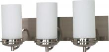 Nuvo 60/613 - Polaris - 3 Light Vanity with Satin Frosted Glass - Brushed Nickel Finish