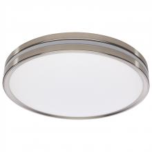 Nuvo 62/1692 - 15 Inch Surface Mount with Night Light; 5 CCT Selectable; Brushed Nickel Finish