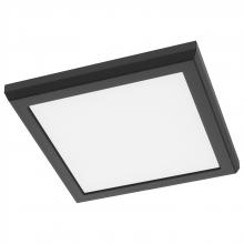 Nuvo 62/1915 - Blink Performer - 10 Watt LED; 7 Inch Square Fixture; Black Finish; 5 CCT Selectable