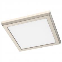 Nuvo 62/1917 - Blink Performer - 10 Watt LED; 7 Inch Square Fixture; Brushed Nickel Finish; 5 CCT Selectable
