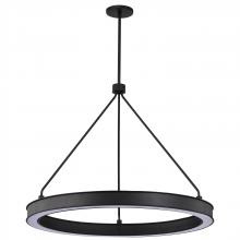 Nuvo 62/2262 - Longford; 30 Inch LED Pendant; Textured Black; Acrylic Lens