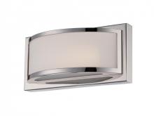 Nuvo 62/311 - Mercer - (1) LED Wall Sconce with Frosted Glass - Polished Nickel Finish