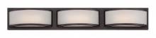 Nuvo 62/316 - Mercer - (3) LED Wall Sconce with Frosted Glass - Georgetown Bronze Finish