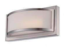 Nuvo 62/317 - Mercer - (1) LED Wall Sconce with Frosted Glass - Brushed Nickel Finish