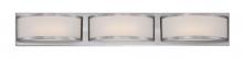 Nuvo 62/319 - Mercer - (3) LED Wall Sconce with Frosted Glass - Brushed Nickel Finish