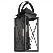 Quorum 73-25-59 - Mystic 25 inches, 3 Light Lantern, Matte Black