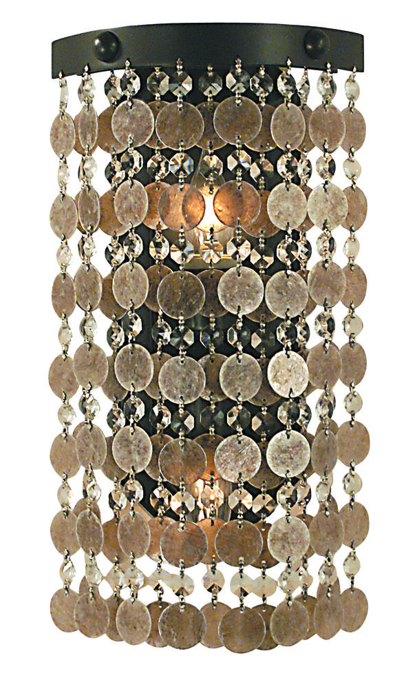 2-Light Mahogany Bronze Naomi Sconce