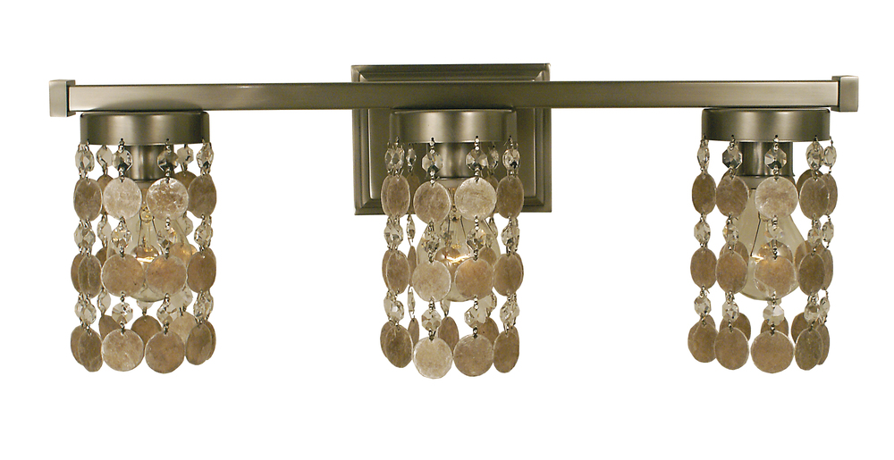 3-Light Brushed Nickel Naomi Sconce