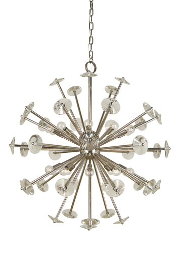 20-Light Polished Brass Apogee Foyer Chandelier