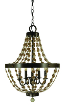 Framburg 4485 BN - 5-Light Brushed Nickel Naomi Chandelier