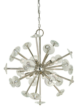 Framburg 4815 SP - 12-Light Satin Pewter Apogee  Chandelier