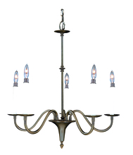 Framburg 9225 MB - 5-Light Mahogany Bronze Jamestown Dining Chandelier