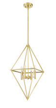 HOMEnhancements 70376 - Vivio Gomez 4-Light 20" Geometric Triangle Pendant - CG