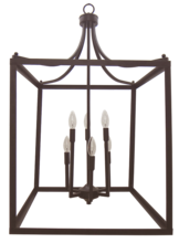 HOMEnhancements 19467 - 6-Light Square Cage Entry - RB - No Glass