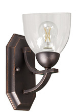 HOMEnhancements 19581 - Victoria 1-Light Wall Sconce - MB Clear Glass