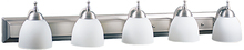 HOMEnhancements 16860 - Dallas 5-Light White Vanity - NK