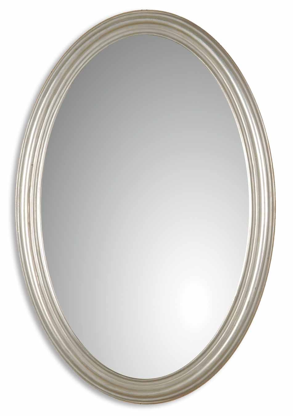 Uttermost Franklin Oval Silver Mirror