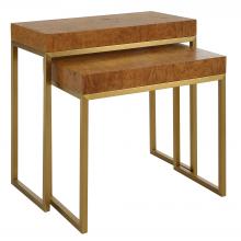 Uttermost 22986 - Uttermost Burl-esque Wooden Nesting Tables, S/2
